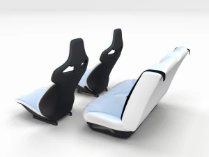 tesla roadster seats 3D Model