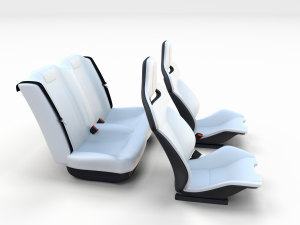 tesla roadster seats Modelo 3D