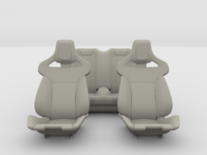 tesla roadster seats Modelo 3D