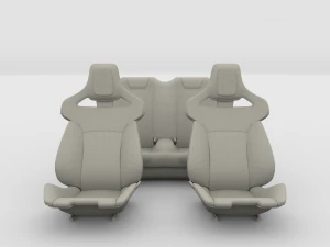 tesla roadster seats 3D Model