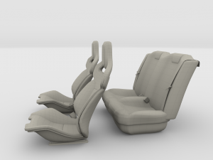 tesla roadster seats Modelo 3D