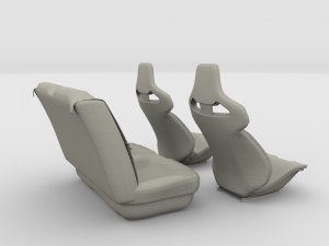 tesla roadster seats Modelo 3D