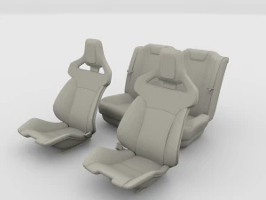 tesla roadster seats 3D Model