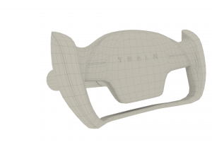 tesla roadster steering wheel 3D-Modell