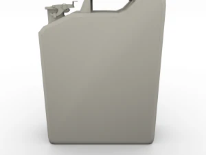 jerry can low poly 3 worn pbr 3D Model
