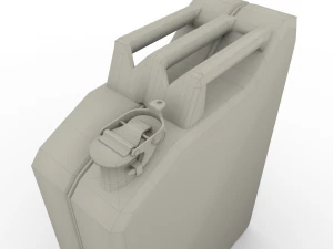 jerry can low poly 3 worn pbr 3D Model