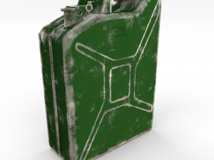 jerry can low poly worn pbr 3D 模型
