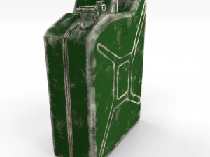 jerry can low poly worn pbr 3D Model
