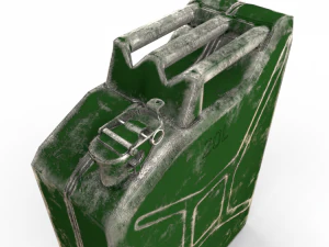 jerry can low poly worn pbr 3D Model