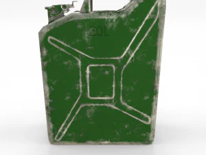 jerry can low poly worn pbr 3D Model