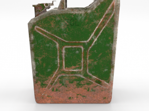 jerry can low poly weathered pbr 3D Model