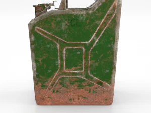 jerry can low poly weathered pbr 3D Model
