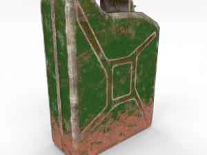 jerry can low poly weathered pbr 3D Model