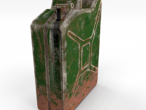 jerry can low poly weathered pbr 3D Model