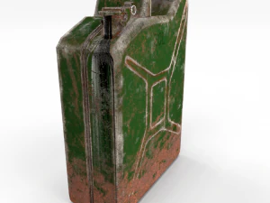 jerry can low poly weathered pbr 3D Model