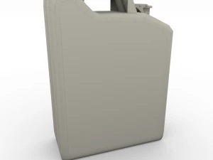 jerry can low poly weathered 2 pbr 3D Model