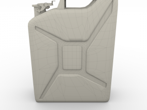 jerry can 2 worn pbr 3D Model