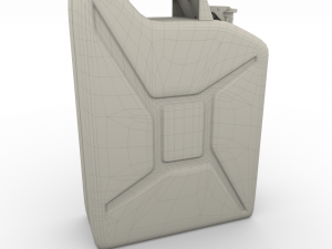 jerry can 2 worn pbr 3D Model