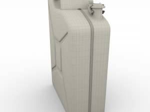 jerry can 2 worn pbr 3D Model
