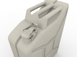 jerry can 2 worn pbr 3D Model