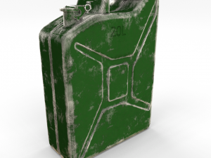 jerry can worn pbr 3D Model