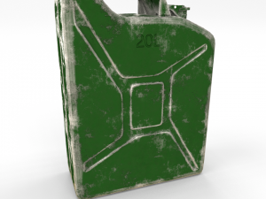 jerry can worn pbr 3D Модель