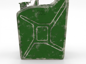 jerry can worn pbr 3D Модель