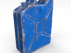 jerry can worn 3 pbr 3D मॉडल