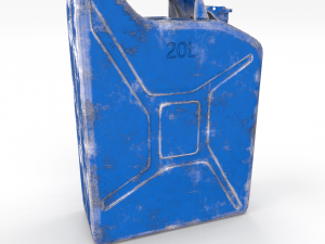 jerry can worn 3 pbr 3D Модель
