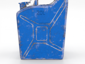jerry can worn 3 pbr 3D Модель