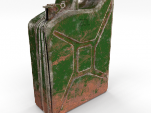jerry can weathered pbr 3D 模型