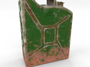 jerry can weathered pbr 3Dモデル