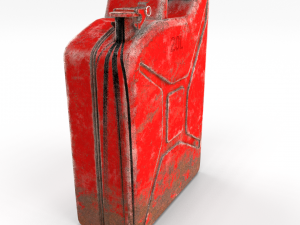 jerry can weathered 2 pbr Modelo 3D