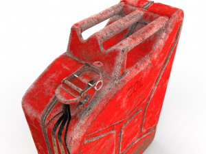 jerry can weathered 2 pbr Modelo 3D