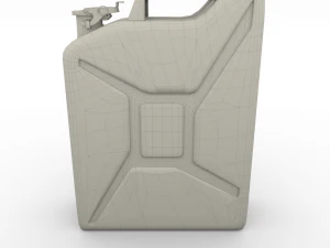 jerry can weathered 2 pbr 3D Model