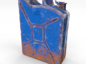 jerry can weathered 3 pbr 3D Model