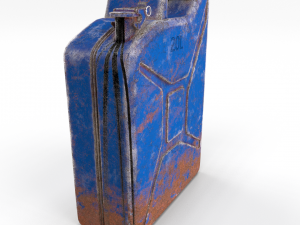 jerry can weathered 3 pbr 3D Model
