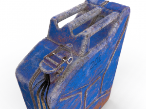 jerry can weathered 3 pbr 3D Model