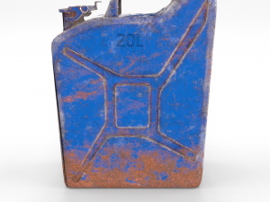 jerry can weathered 3 pbr 3D Model