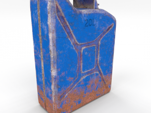 jerry can weathered 3 pbr 3D Model