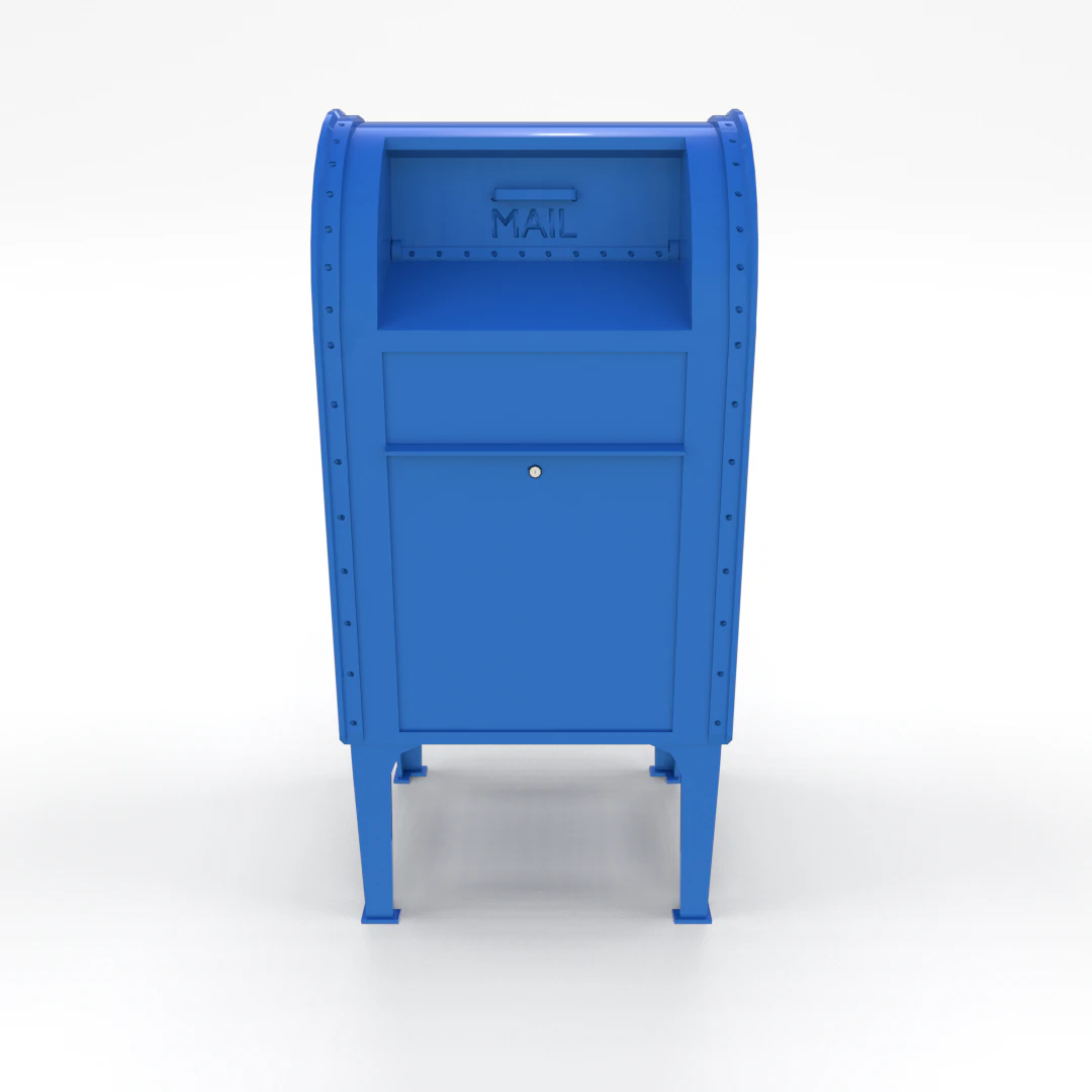 cassetta postale lowpoly pbr Modello 3D .c4d .max .obj .3ds .fbx .stl .blend 