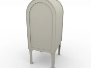 cassetta postale lowpoly pbr Modello 3D