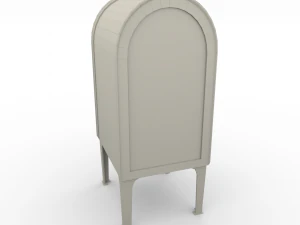 cassetta postale lowpoly pbr Modello 3D