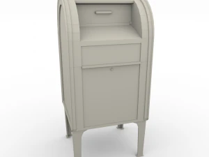 cassetta postale lowpoly pbr Modello 3D