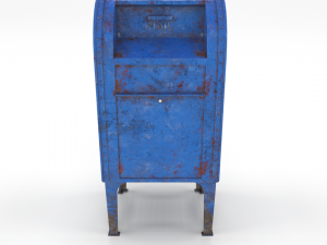 mailbox lowpoly weathered pbr 3D Model