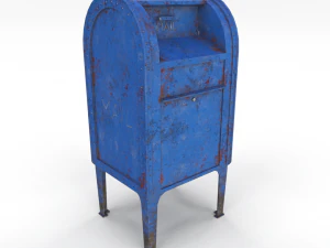 mailbox lowpoly weathered pbr 3D Model