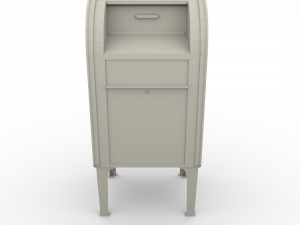 mailbox lowpoly weathered pbr 3D Model