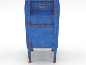 mailbox weathered pbr 3D Model