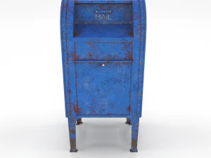 郵便受けの風化したpbr 3Dモデル