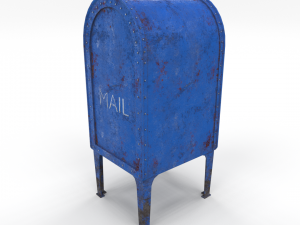 mailbox weathered pbr 3D मॉडल
